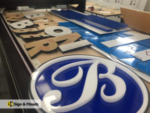 3D letter sign, acrylic signage, sign fabrication