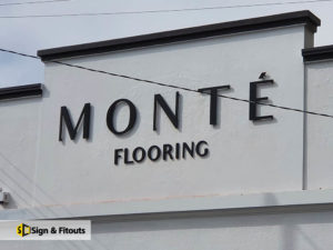 3D sign, Building sign, Fascia sign