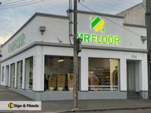 3D sign, illuminated sign, building signage