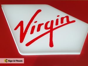 3D sign, illuminated sign, Acrylic sign