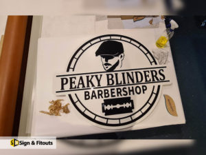 Custom sign fabrication, sign maker