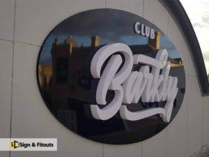 3D letter sign, Acrylic sign, Custom sign, Building signage