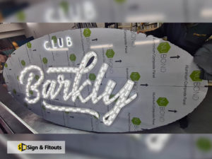 3D sign fabrication, Illuminated signage fabrication