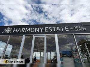 3D letter office sign, Acrylic signage, Building sign