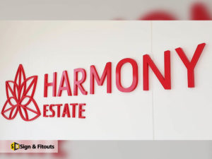 3D letter sign, Acrylic sign, Custom sign, Reception sign