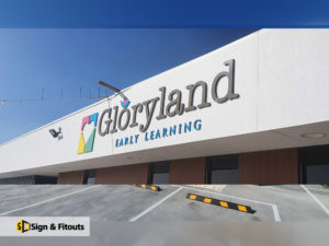 3D sign, Acrylic sign, Building signage