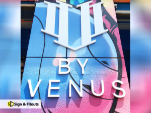 3D letter sign, Building sign, Fabricated sign