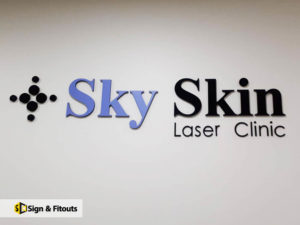 3D sign, Reception sign, Fabricated sign