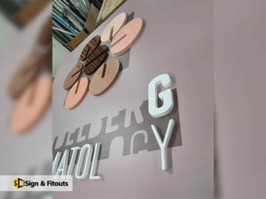 3D letter sign, Acrylic signage, sign fabrication