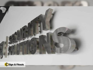 Custom 3d sign, Metal signage, Reception sign