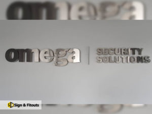 Metal sign, 3D custom sign, reception sign