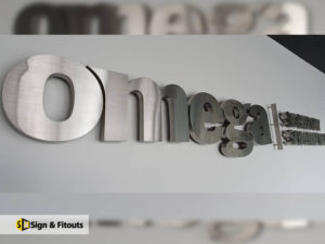 3D sign, Reception sign, Metal signage