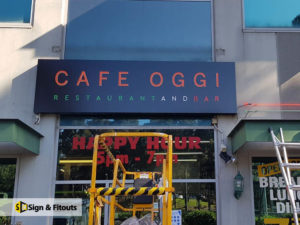 3D letter sign, Custom sign, Push through letter signage