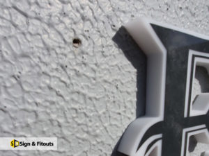 Acrylic letter, sign maker, sign installation