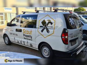 Car wrap sign, vehicle sign, car sticker sign