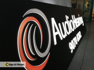 illuminated sign, panel sign,