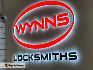 3D sign, illuminated signage, acrylic sign