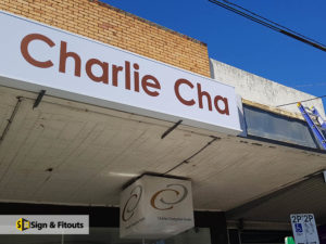 light box sign, shop signage, sign installation