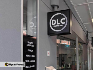 light box sign, shop signage