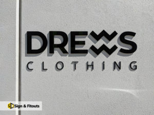 3D letter sign, Acrylic sign, Building signage