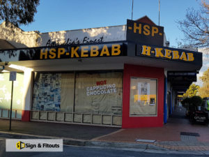 3D sign, illuminated signage, shop sign