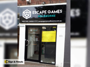 shop sign, panel sign, window graphics