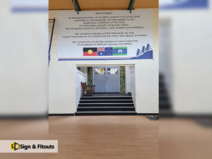 banner sign, wall sign