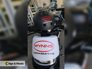 Bike graphics, vinyl sticker sign, vinyl decals