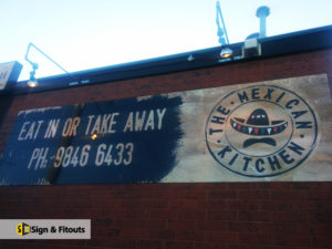 panel sign, Building sign, Business sign