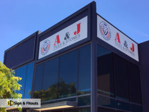 panel sign, Building sign, Business sign