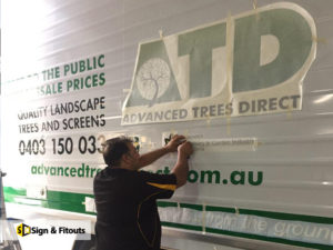 car sticker sign, sign installation, car graphics