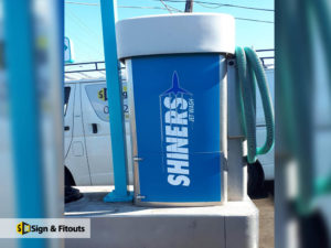 carwash sign, vaccum sign, business sign