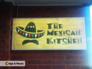 light box sign, illuminated sign, wall sign