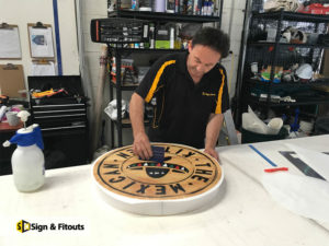 light box fabrication, sign fabrication, fabricated sign