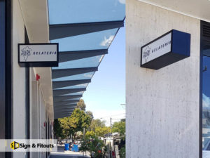 light box sign, shop signage