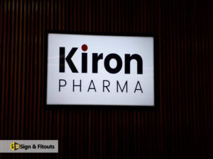 light box sign, illuminated sign