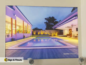 light box sign, wall sign