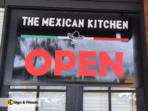 push through letter sign, 3D sign, Illuminated signage