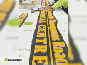 sign fabrication, 3D sign