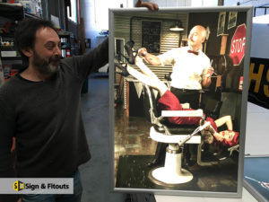 light box sign, shop signage, wall sign