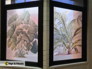 Window graphics, window frosting, window sign