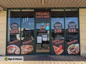 Window sign, window graphics, window stickers