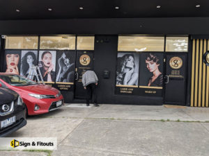 Window sign, window graphics