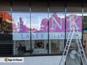 Window sign, window graphics