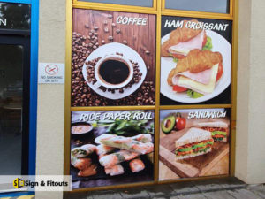 Window sign, window graphics