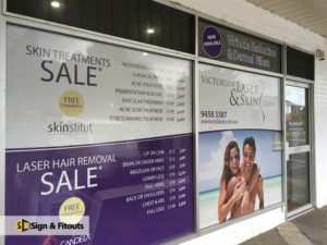 Window sign, window graphics