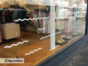 Window graphics, window decals, window sign