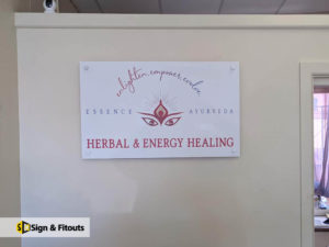 Panel sign, Business sign, reception sign