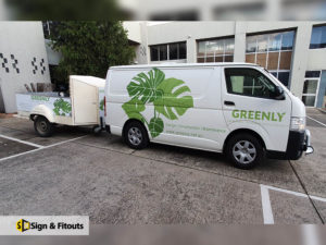 van signage, car graphics, trailor sign
