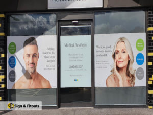 Window sign, window graphics